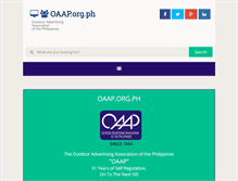 Tablet Screenshot of oaap.org.ph
